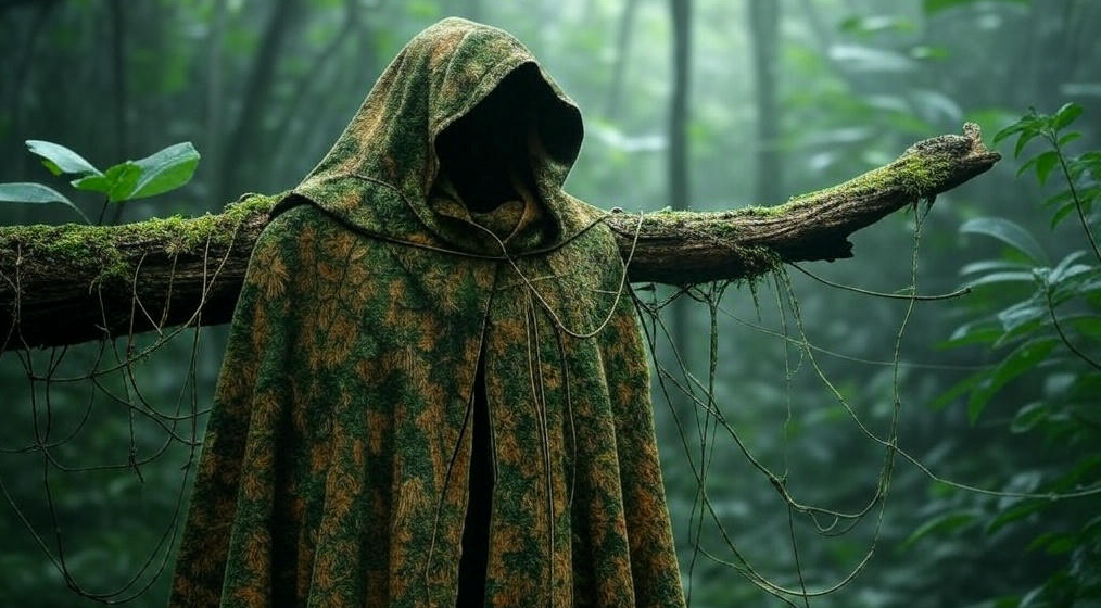 Camouflaged Cloak in the Living Jungle