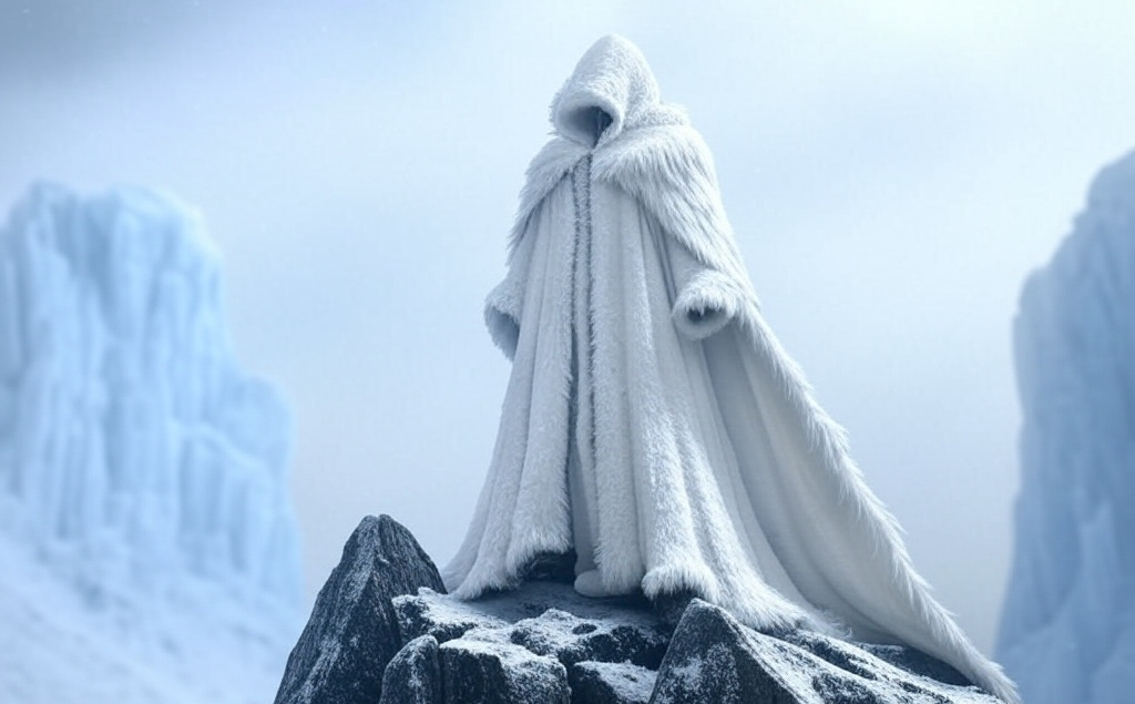 Snowy Feather Cloak in the High Peaks