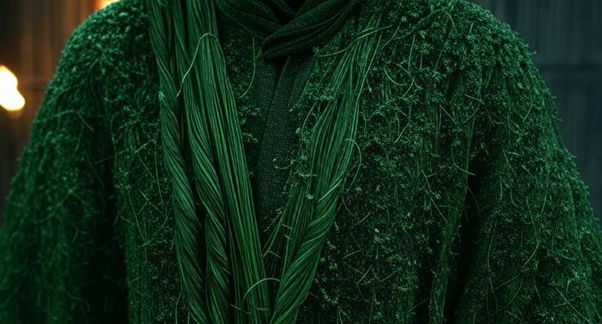 Woven Reed Robe in the Tribal Enclave